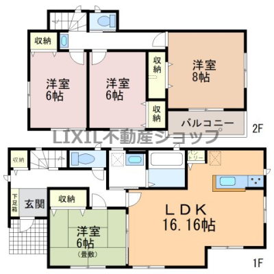  �y�Ԏ��}�z�Ԏ��}�ł��B 4LDK�ōL�X�Ƃ��Ă��܂��I